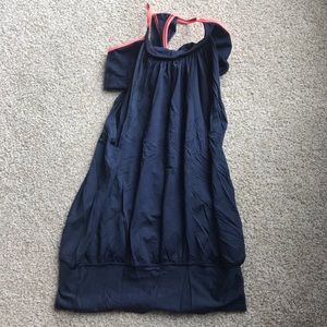 Lululemon Blue and Orange tank with built in bra